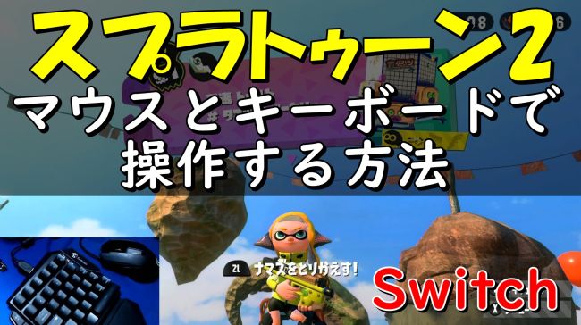 Switchのスプラトゥーン2やフォートナイトをマウスとキーボードで操作する方法 Gamesir Vx