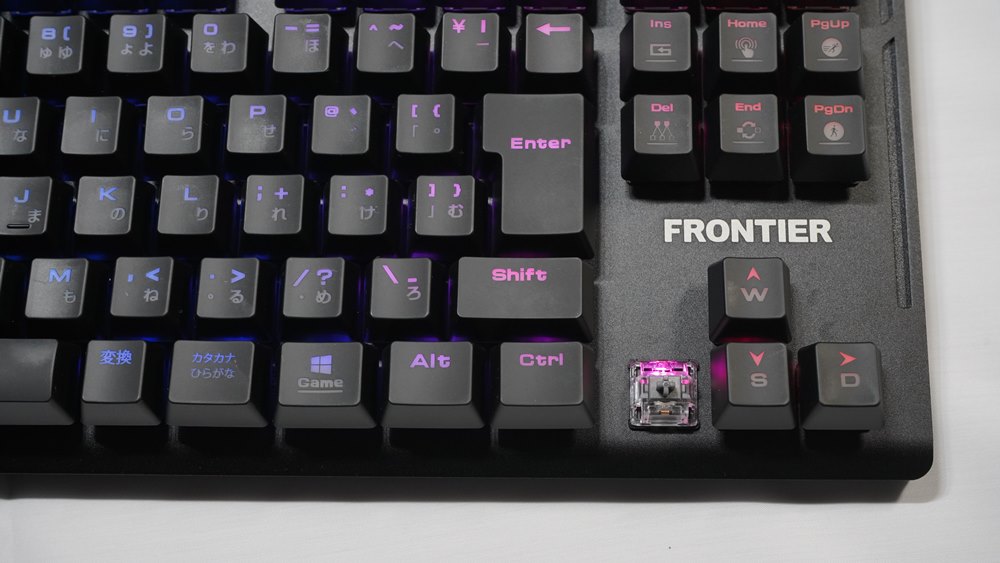 銀軸最安ゲーミングキーボードfrontier Kb sレビュー ストイックにfps